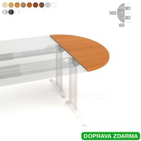 FP 160 Hobis Flex - Stůl přídavný 160 x 60 půlelipsa