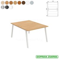 USD A 1200 Hobis UNI - Stůl pracovní zdvojený 120 x 160