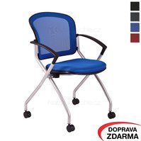 Kancelářská židle na kolečkách Metis modrá
