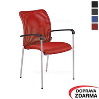 Jednací židle Triton Gray červená