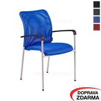 Konferenční židle Triton Gray modrá